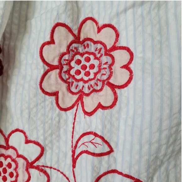 Free People Saugatuck Embroidered Midi Shirt White Dress Oversized size L - Picture 11 of 11